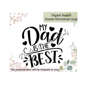 Mejor plantilla de galletas del día del padre Descarga instantánea digital Archivo en formato SVG Solo para uso personal.