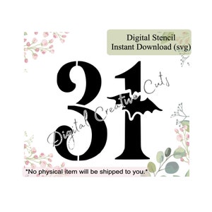 Halloween cookie stencil Digital instant download SVG file Personal use only.