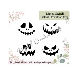 Halloween cookie stencil Digital instant download SVG file Personal use only.