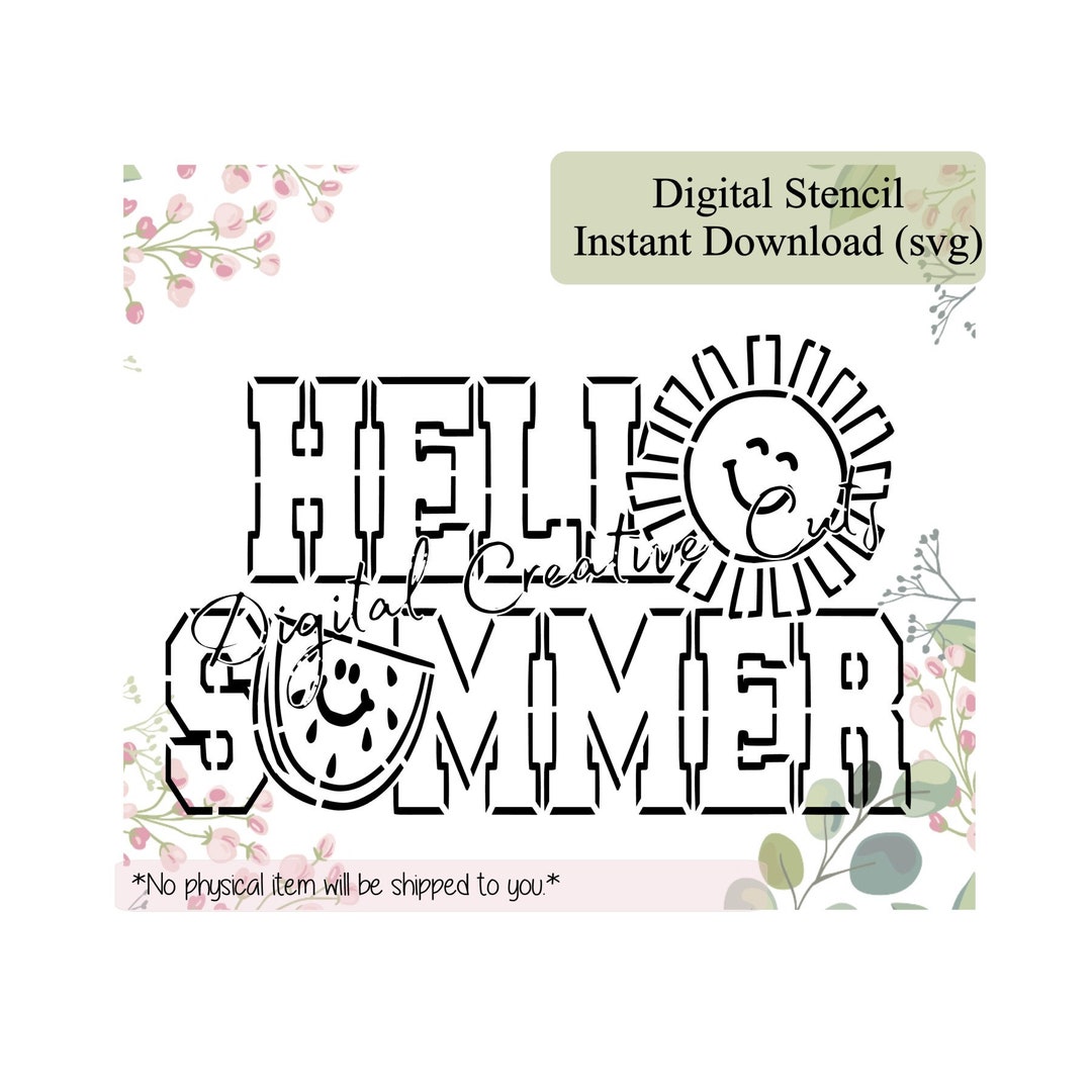 Summer Camping S'mores PYO Cookie Stencil Instant Download SVG Cutting ...