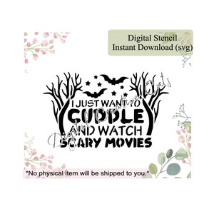 Halloween words cookie stencil Digital instant download SVG file Personal use only.