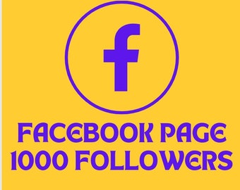 Facebook 1000 Page  Followers Grow Your Social Media High And Fast Quality