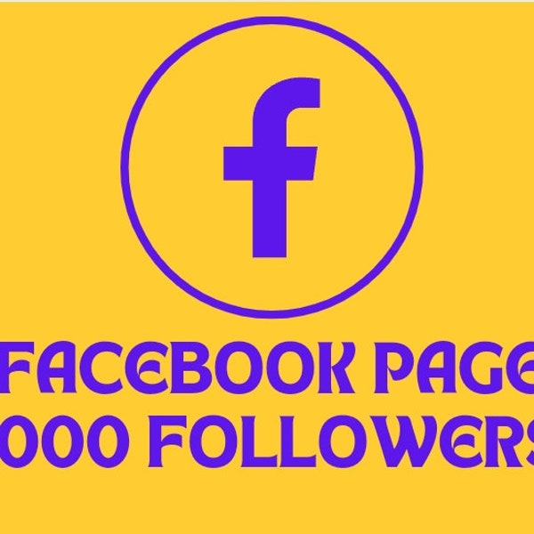 Facebook 1000 Page  Followers Grow Your Social Media High And Fast Quality