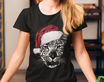 South African Big Five Leopard Christmas T Shirt Sweatshirt Jumper