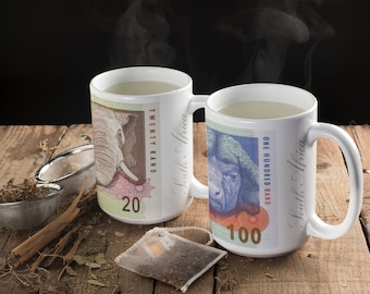 South African Rands Mug South African memorabilia, notes, money, currency