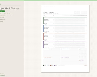 Developer Habit Tracker Printable | Coding Routine & XP Streak Log | Monthly A4 PDF