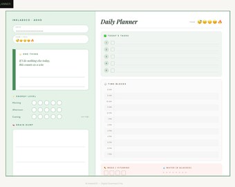 ADHD-dagplanner afdrukbaar | Tijdsblokkering en focusschema | Overweldigende A4-pdf