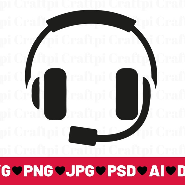 Gaming Headset Svg Etsy