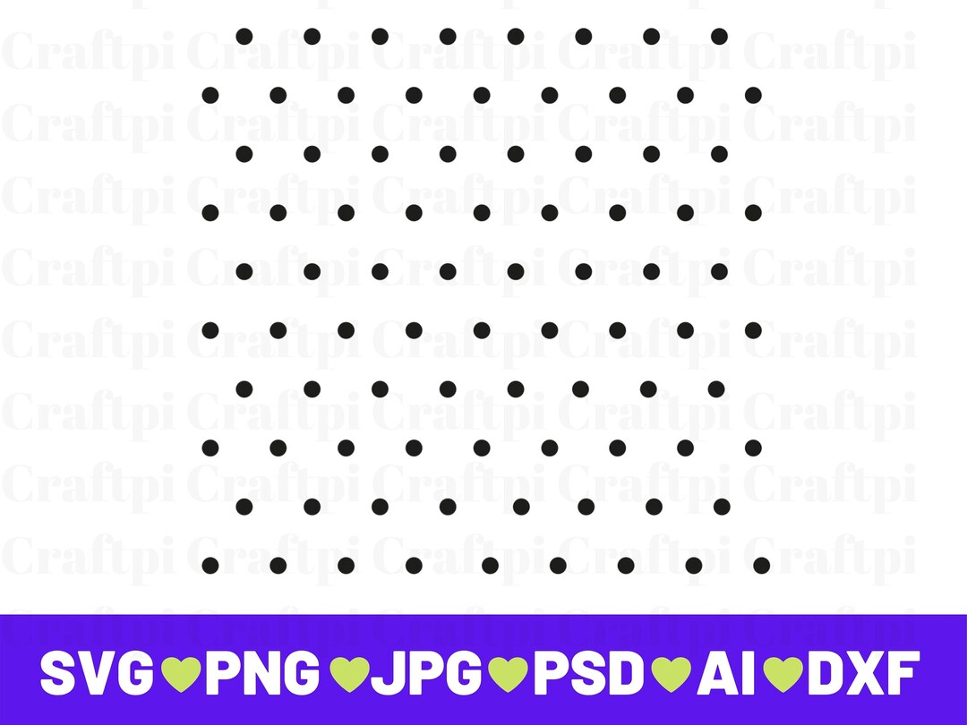 Dot Pattern SVG, Polka Dot Pattern SVG, Dotted Pattern Silhouette Cut ...
