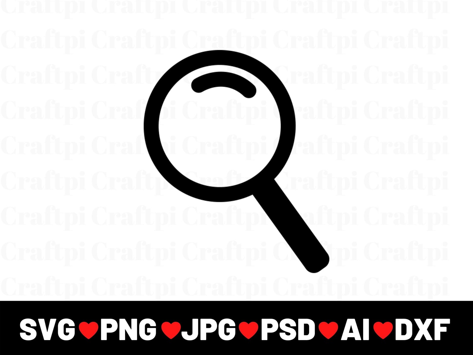 Magnifying Glass SVG, Magnifying Glass Cut Files, Magnifying Glass