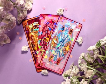 Sakura Kinomoto - Holographic Card Stickers