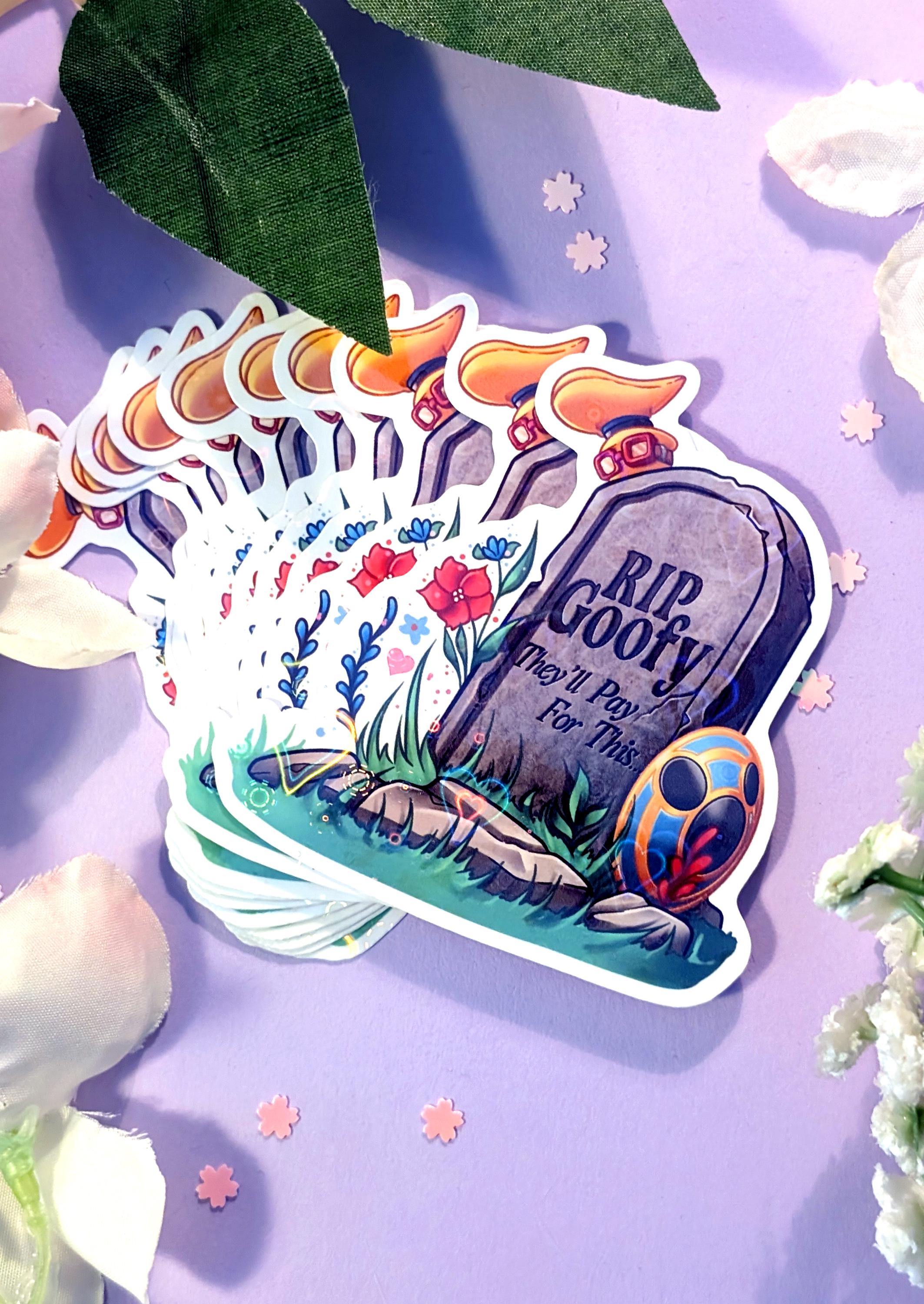 Kingdom Hearts - RIP Goofy Holographic Sticker