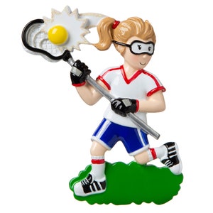 Lacrosse Girl Personalized Christmas Tree Ornament 2023