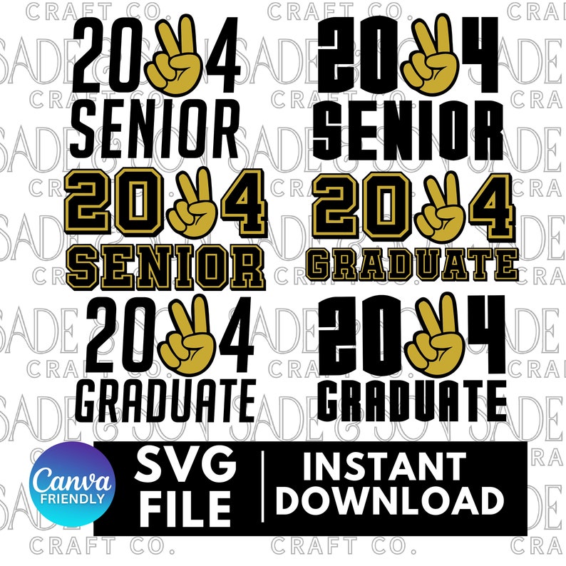 2024 Graduate SVG Bundle Etsy