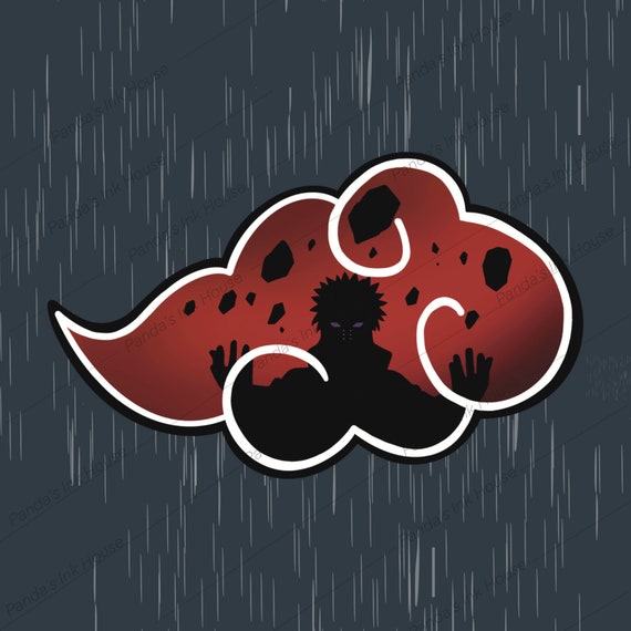 Red Anime Cloud PNG JPEG Printable Diecut Sticker Free Etsy