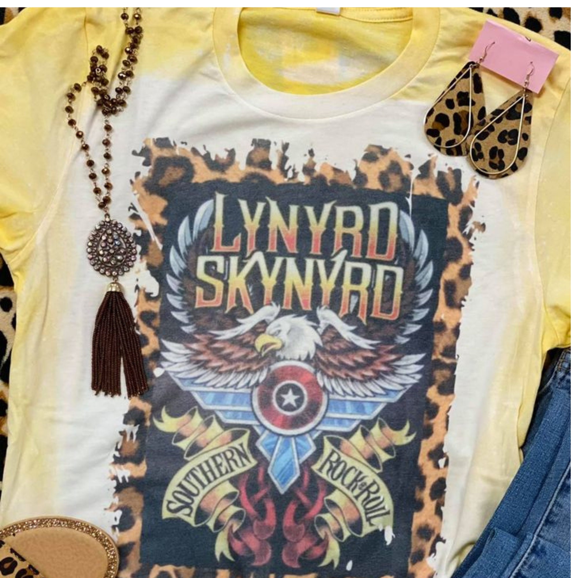 Discover Lynyrd Skynyrd Tee, 80s Rock Band Tee, Rock T-Shirt