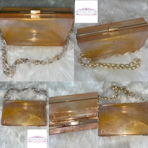 Customized Resin Clutch Purse
