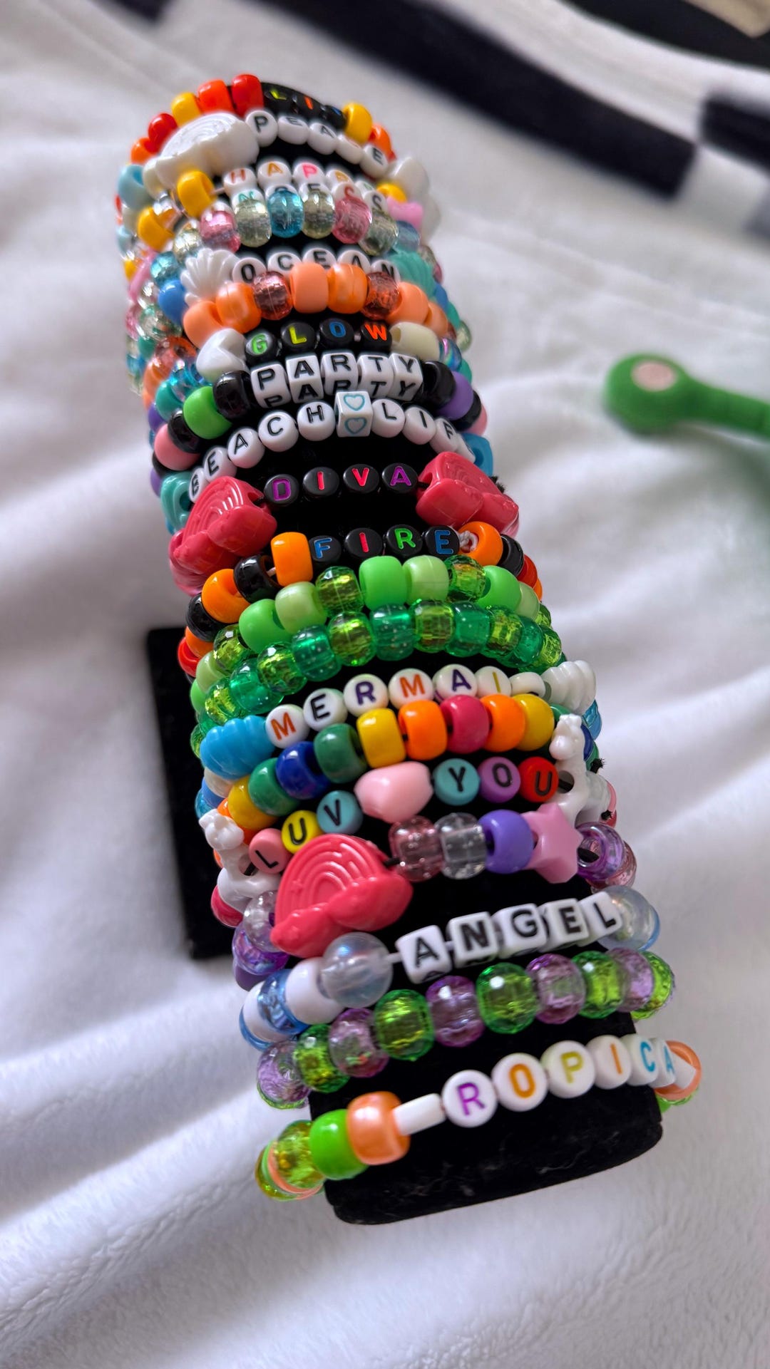 Random or Personalized Kandi Bracelets - Single Row - Etsy