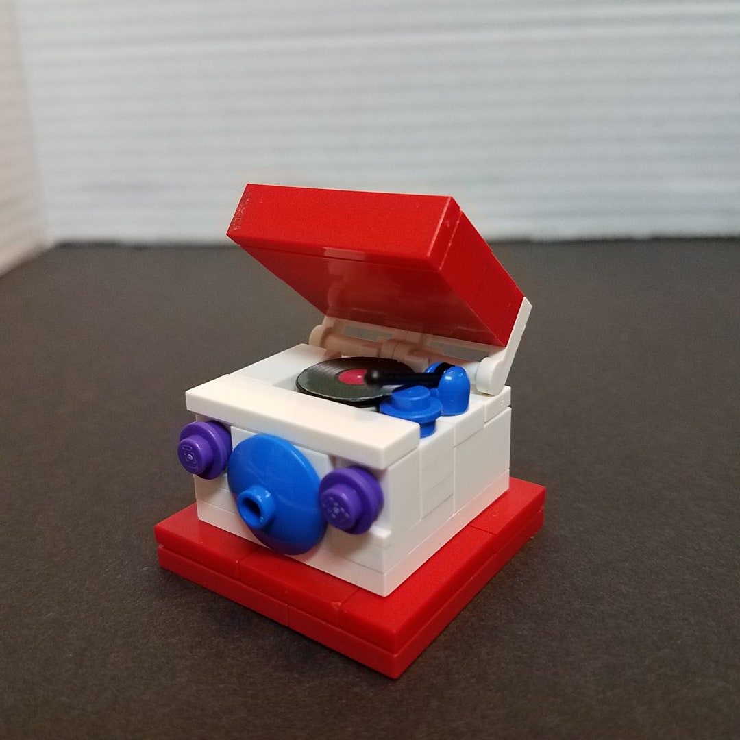 Classic color Blast LEGO® Record Player Etsy