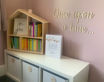 Once upon a time | wooden wall words | nursery | children’s room decor | books | Disney | wall quotes