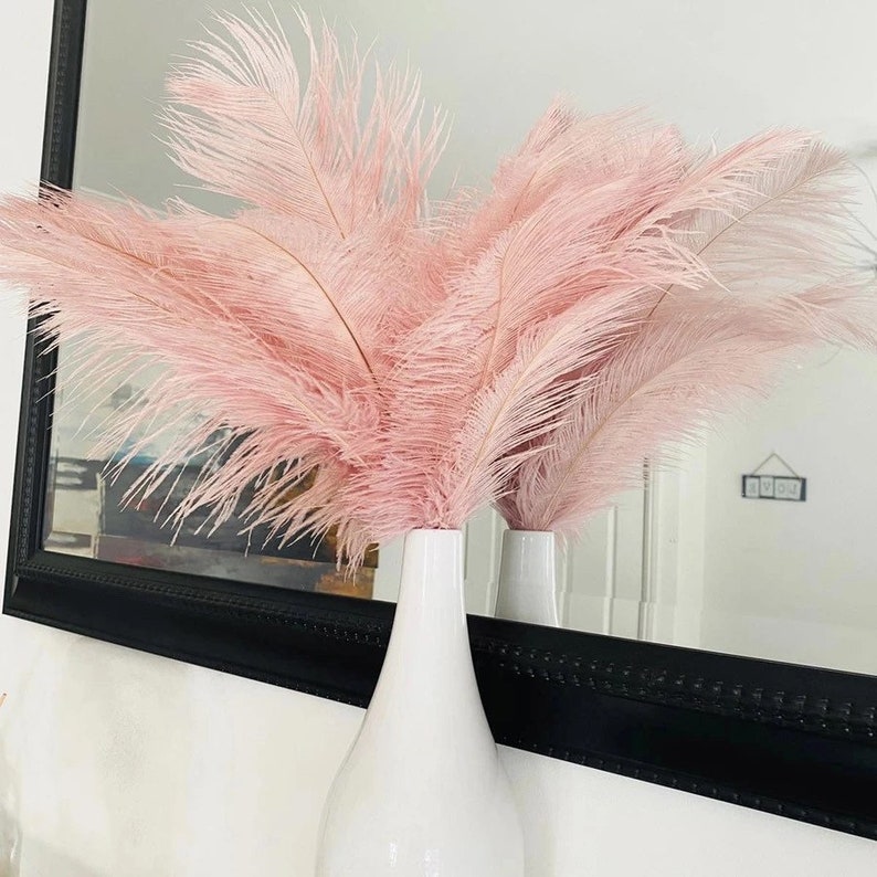 Fluffy 𝓑𝓵𝓾𝓼𝓱 Ostrich Feather Bouquet Etsy UK