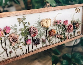 Send your dried or fresh flwrs | Dried Flowers | Dried Floral | Preserve Wedding Flowers | Wedding Present | Wall Decor | Botanical Wall Art