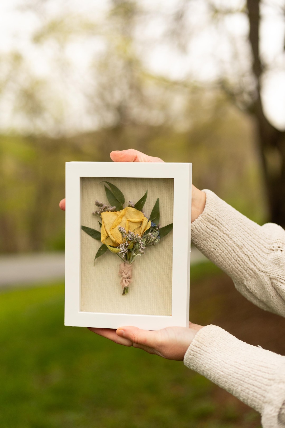 Preserved Shadow Box Boutonnière Gift Card