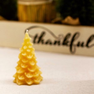 100% Beeswax Candle - Christmas Tree