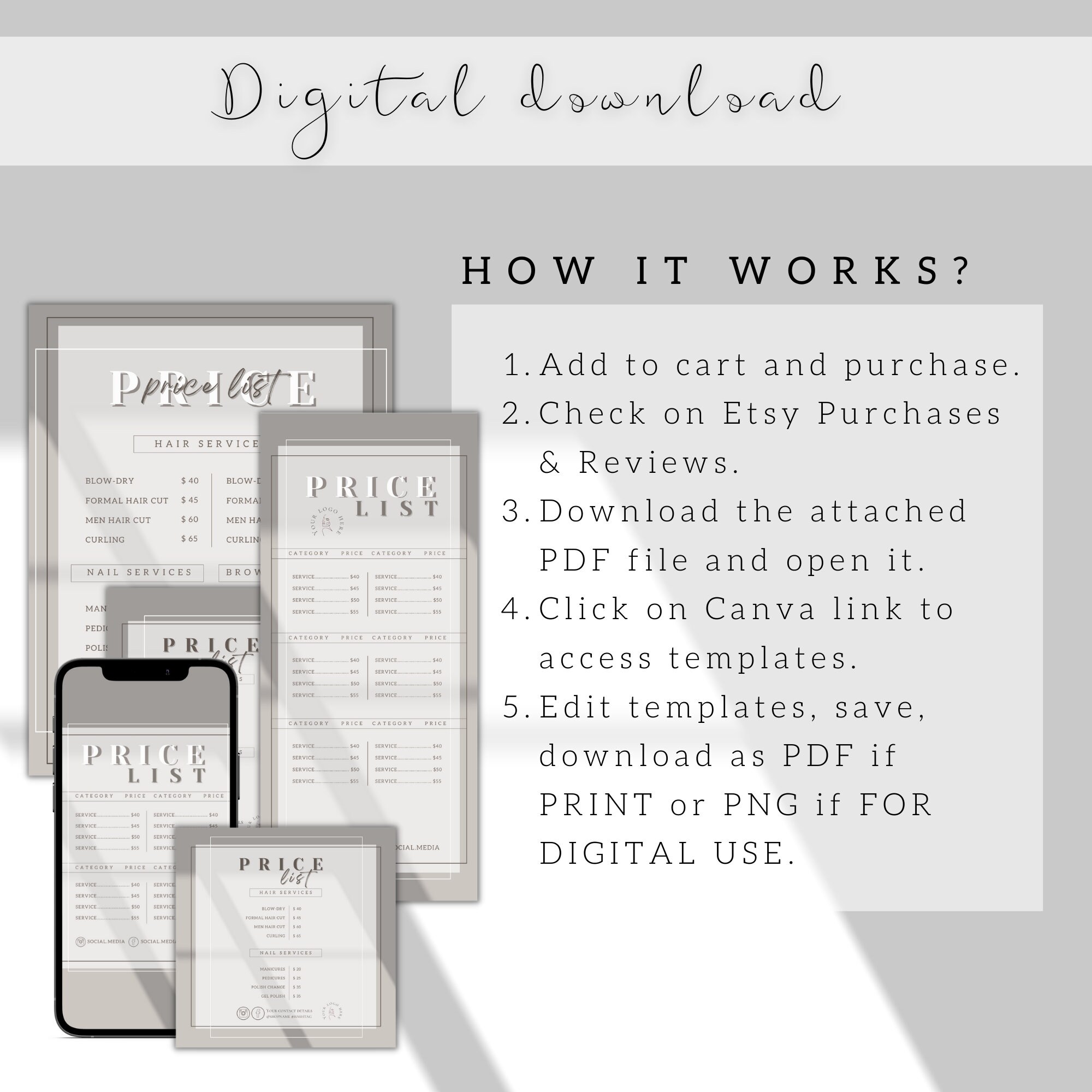 Price List Template Salon Price List Price List Flyer Service Price Price List Template Salon Price List Price List Flyer Service Price