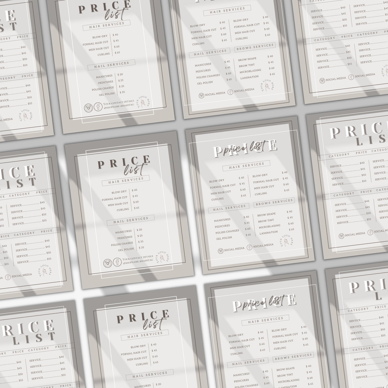 Price List Template Salon Price List Price List Flyer Service Price Price List Template Salon Price List Price List Flyer Service Price