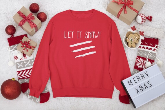 let it snow jumper