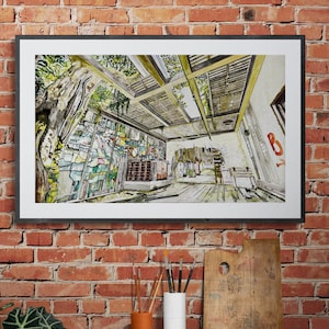 de_Cache (Tree Room), Aquarell Druck, Counter-Strike Map Print, Gaming Wandkunst, Counter-Strike Dekoration, Wanddeko für Spielzimmer