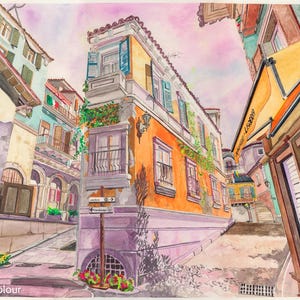 cs_Italy CT Spawn (CS2) Counter-Strike Gamer Aquarell Druck Kunstwerk CS Counter Strike 2