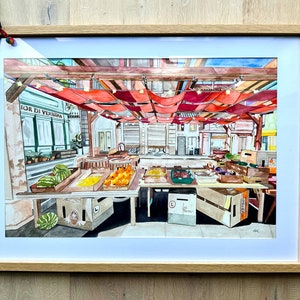 Puesto de frutas cs_Italy (Counter-Strike 2), Decoración de pared de Counter-Strike para jugadores, Decoración de sala de juegos, Arte electrónico, Mapas de juegos artísticos, Regalo de jugador