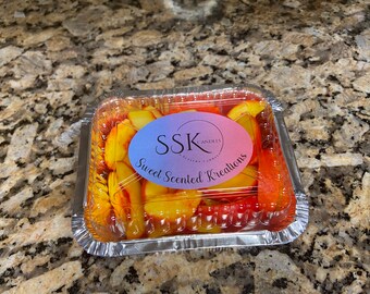 Hand painted Peach embeds