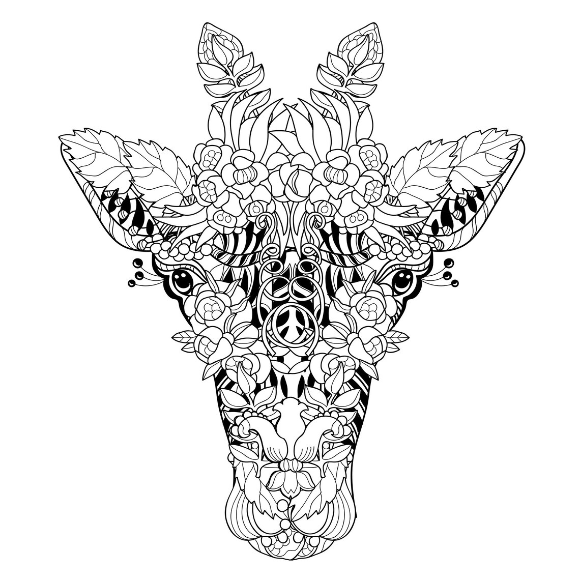 30 Coloring Pages I Animal Mandala Coloring Book I Digital/downloadable ...