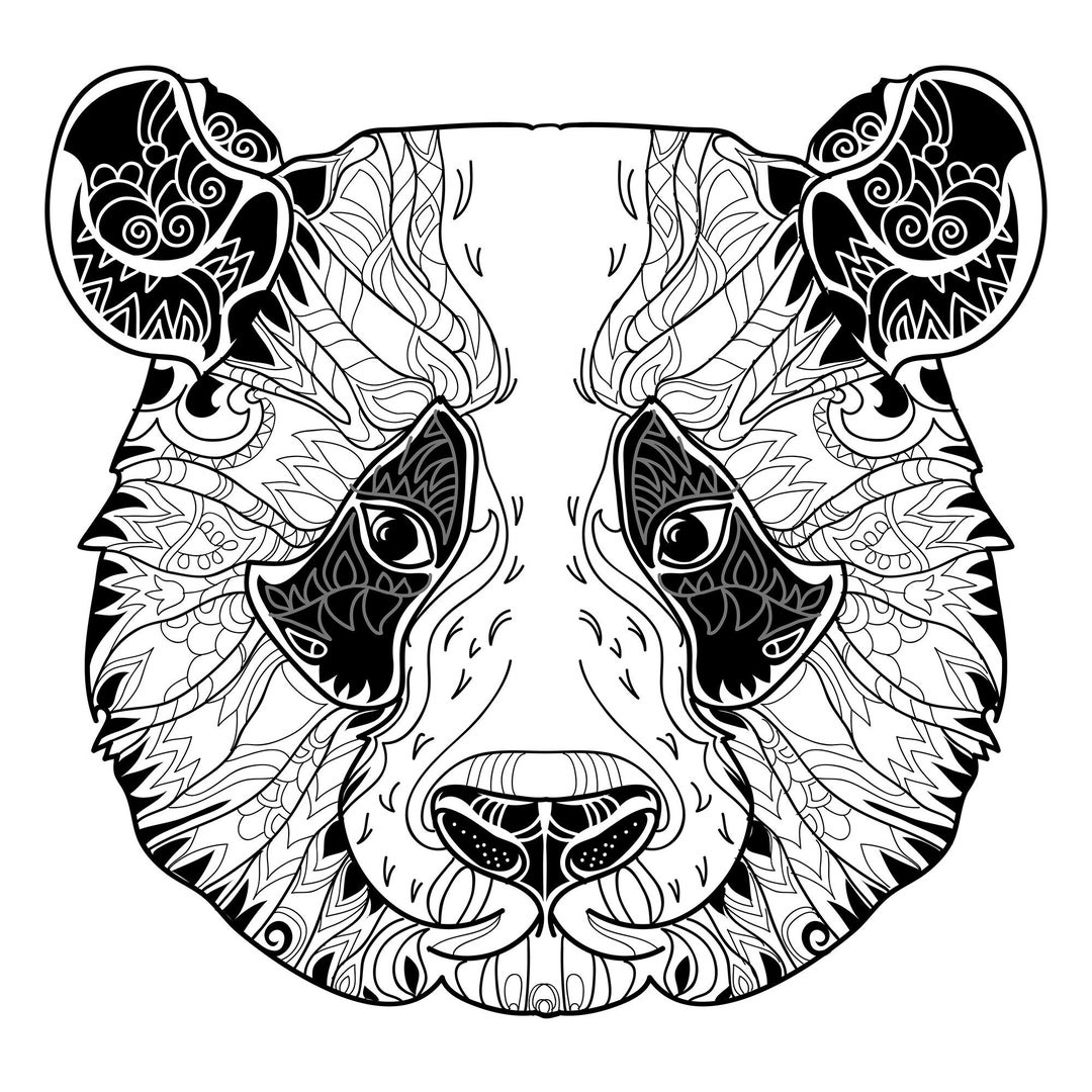 30 Coloring Pages I Animal Mandala Coloring Book I Digital/downloadable ...