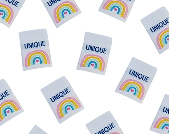 UNIQUE | Labels For Makers, Sew In Labels, Labels For Handmade Items, Product Tags Handmade Items, Woven Labels, Sew On Labels