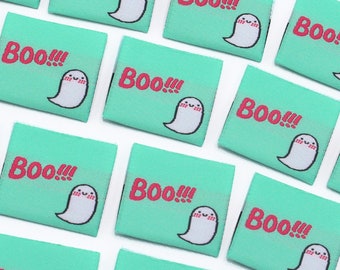 Boo!!! | Labels For Makers, Sew In Labels, Labels For Handmade Items, Product Tags Handmade Items, Woven Labels, Sew On Labels
