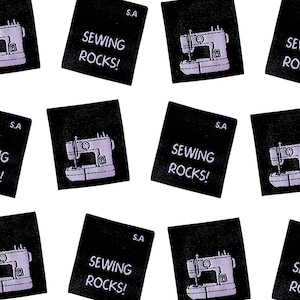 Sewing Rocks! | Labels For Makers, Sew In Labels, Labels For Handmade Items, Product Tags Handmade Items, Woven Labels, Sew On Labels