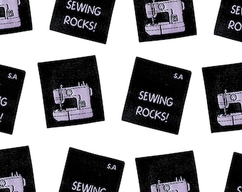 Sewing Rocks! | Labels For Makers, Sew In Labels, Labels For Handmade Items, Product Tags Handmade Items, Woven Labels, Sew On Labels