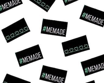 MEMADE | Labels For Makers, Sew In Labels, Labels For Handmade Items, Sewing Labels, Woven Labels, Sew On Labels, "#MEMADE"