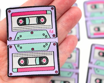 Retro Mixtape | Labels For Makers, Sew In Labels, Labels For Handmade Items, Product Tags Handmade Items, Woven Labels, Sew On Labels
