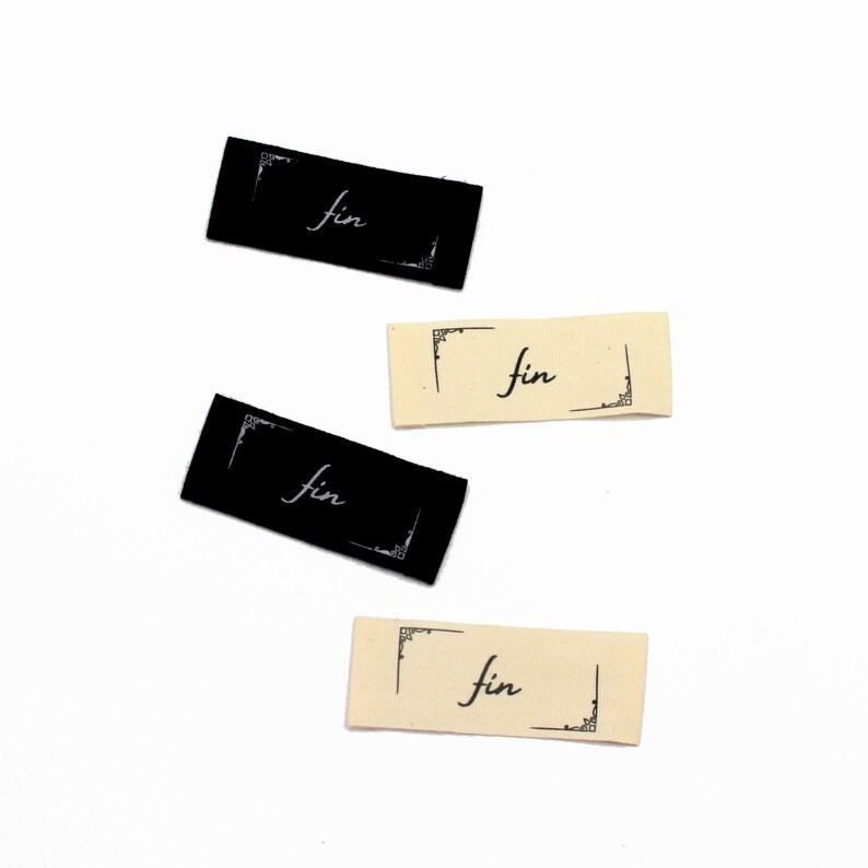 Fin Louis Lettering Fin Multipack | Labels for Makers, Sew in Labels, Labels for Handmade ...