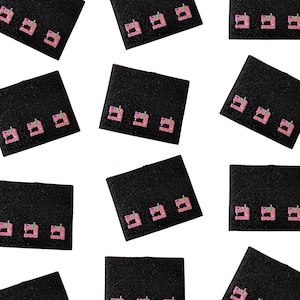 Pixel Nähmaschine | Etiketten für Maker, Etiketten zum Einnähen, Etiketten für handgemachte Artikel, Nähetiketten, gewebte Etiketten, Etiketten zum Aufnähen
