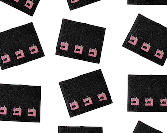 Pixel Sewing Machine | Labels For Makers, Sew In Labels, Labels For Handmade Items, Sewing Labels, Woven Labels, Sew On Labels