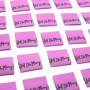 Genau wie Mama | Etiketten für Maker, Etiketten zum Einnähen, Etiketten für handgemachte Artikel, Produktanhänger Handgefertigte Artikel, gewebte Etiketten, Etiketten zum Aufnähen
