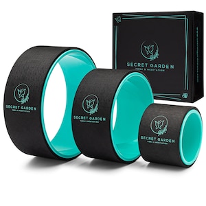 Secret Garden Yoga Wheel Set - Premium Yoga Roller for Flexibility & Back Pain Relief