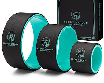 Secret Garden Yoga Wheel Set – Eco-Friendly Roller for Stretching & Back Pain Relief