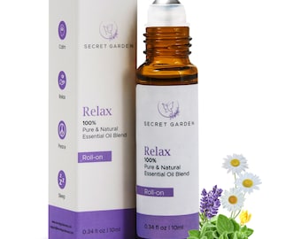 Secret Garden Essential Oil Roll-On – Aromatherapy Relaxation Blend (10ml)
